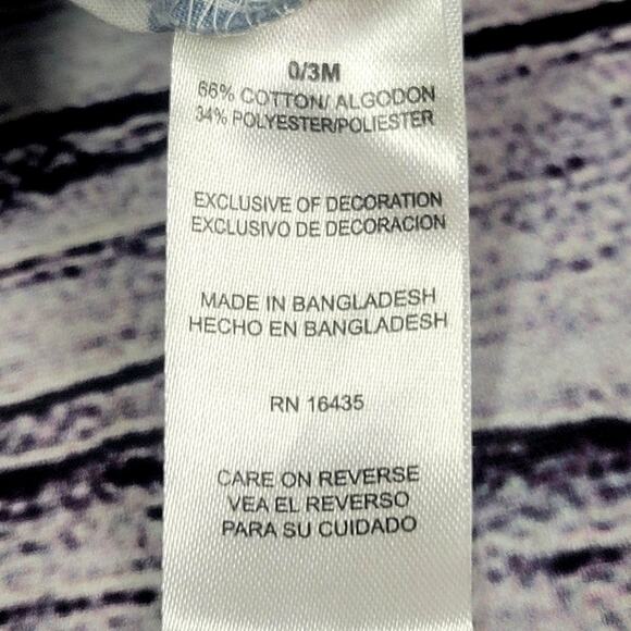 Tahari Striped Blue and White Overalls Infant Boy Size 0-3 Months - Picture 3 of 5